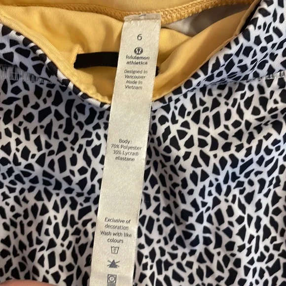 LULULEMON Run Inspire Mesh Black & White Leggings Size 6 EUC - Picture 7 of 9